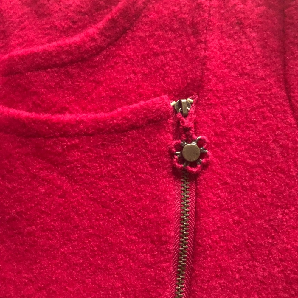 Anthro Sleeping On snow Magenta Rose Jacket S - Picture 4 of 8